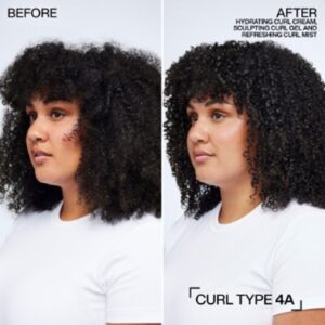 Before and After Curls at Michelle Marshall Hairdressers in Wales