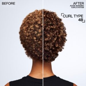 Before and After Curly Hair at Michelle Marshall Hairdressers in Wales